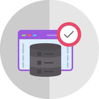 Server Flat Scale Icon Design vector