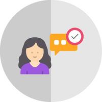 Conversation Flat Scale Icon Design vector