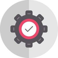 Settings Flat Scale Icon Design vector