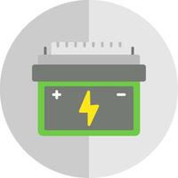 Battery Flat Scale Icon Design vector