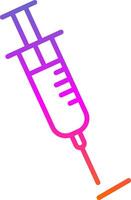 Syringe Line Gradient Icon Design vector