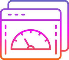 Web Optimization Line Gradient Icon Design vector