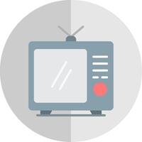 Tv Flat Scale Icon Design vector