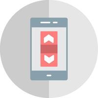 Scroll Bar Flat Scale Icon Design vector