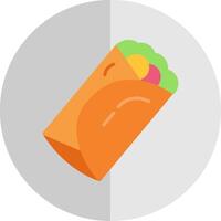 Taco Flat Scale Icon Design vector