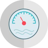 Thermometer Flat Scale Icon Design vector