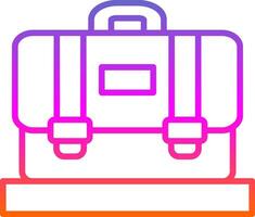 Suitcase Line Gradient Icon Design vector
