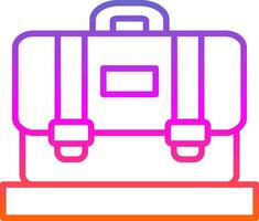 Suitcase Line Gradient Icon Design vector