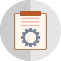 Project Management Flat Scale Icon Design vector
