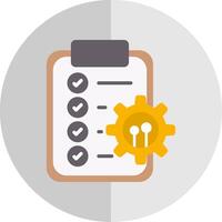 Workflow Flat Scale Icon Design vector