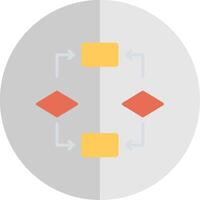 Algorithm Flat Scale Icon Design vector