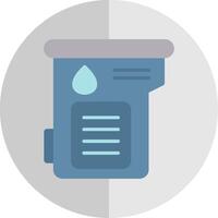 Cartridge Flat Scale Icon Design vector