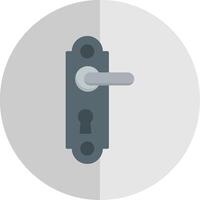 Door Handle Flat Scale Icon Design vector