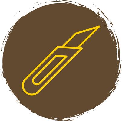 Utility Knife Line Gradient Icon Design