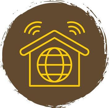 Internet Connection Line Gradient Icon Design vector