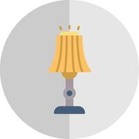 Floor Lamp Flat Scale Icon Design vector