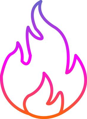 Fossil Fuel Line Gradient Icon Design