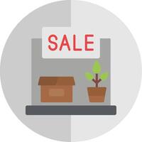 Garage Sale Flat Scale Icon Design vector