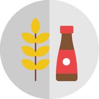 hogar fabricación de cerveza plano escala icono diseño vector