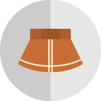 Skirt Flat Scale Icon Design vector