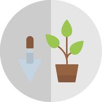 Gardening Flat Scale Icon Design vector