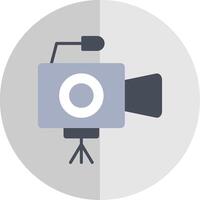 Camera Flat Scale Icon Design vector