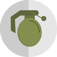 Grenade Flat Scale Icon Design vector