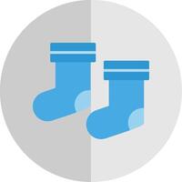 Socks Flat Scale Icon Design vector