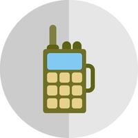 Walkie Talkie Flat Scale Icon Design vector