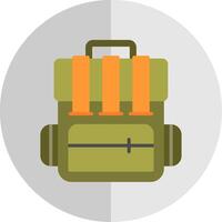 Backpack Flat Scale Icon Design vector