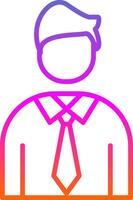 Employee Line Gradient Icon Design vector