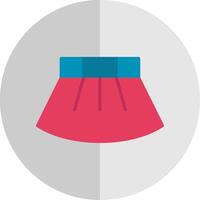 Skirt Flat Scale Icon Design vector