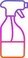 Cleaning Liquid Line Gradient Icon Design vector