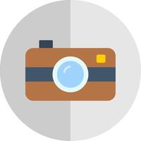 Camera Flat Scale Icon Design vector