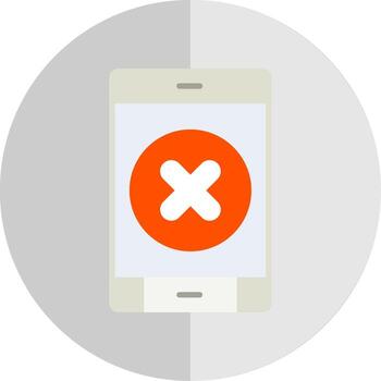 Eliminar botón plano escala icono diseño vector