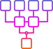 Structure Line Gradient Icon Design vector