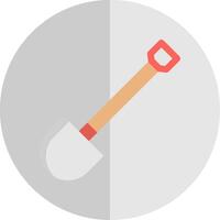 Shovel Flat Scale Icon Design vector