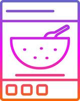 Cereals Line Gradient Icon Design vector