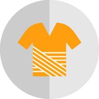 camisa plano escala icono diseño vector