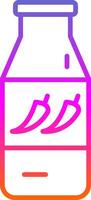 Chilli Sauce Line Gradient Icon Design vector