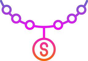 Bling Line Gradient Icon Design vector