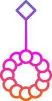 Belly Piercing Line Gradient Icon Design vector