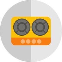 Hob Flat Scale Icon Design vector