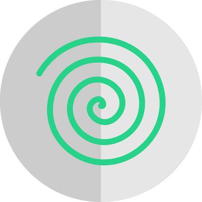 Spin Drum Flat Scale Icon Design