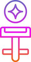 Cufflinks Line Gradient Icon Design vector