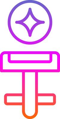 Cufflinks Line Gradient Icon Design