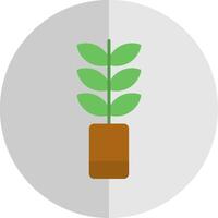 planta plano escala icono diseño vector