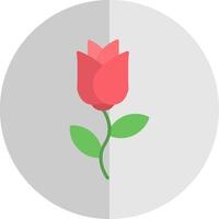 Rose Flat Scale Icon Design vector