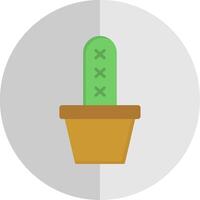 Cactus Flat Scale Icon Design vector