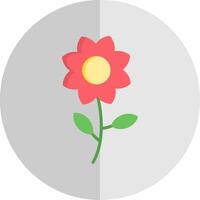 Flower Flat Scale Icon Design vector